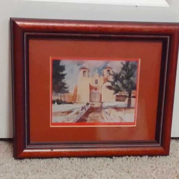 Small Barbara George Cain Signed Framed Print 7.5" x 9.5" - Picture 2 of 8